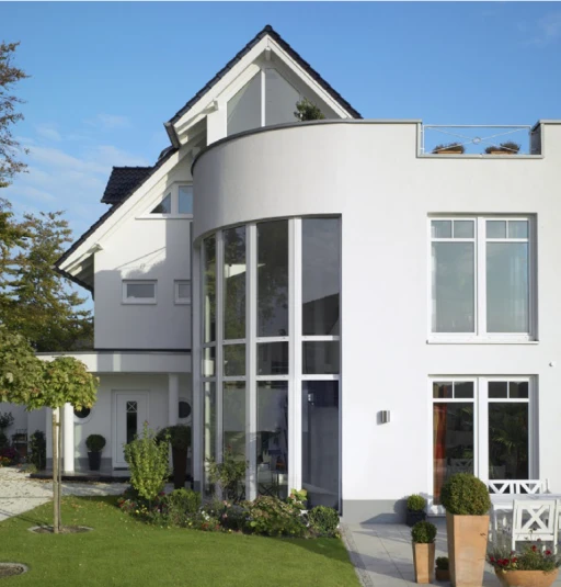 maison équipé des vitres schüco